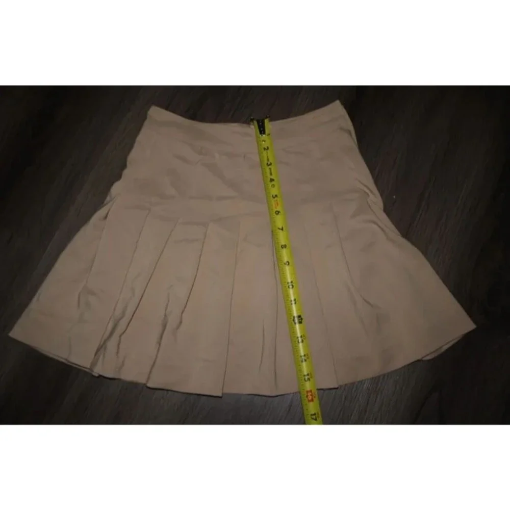Love Tree Khaki Beige Pleated Tennis Skirt Size Small – Preppy High Waist Skirt